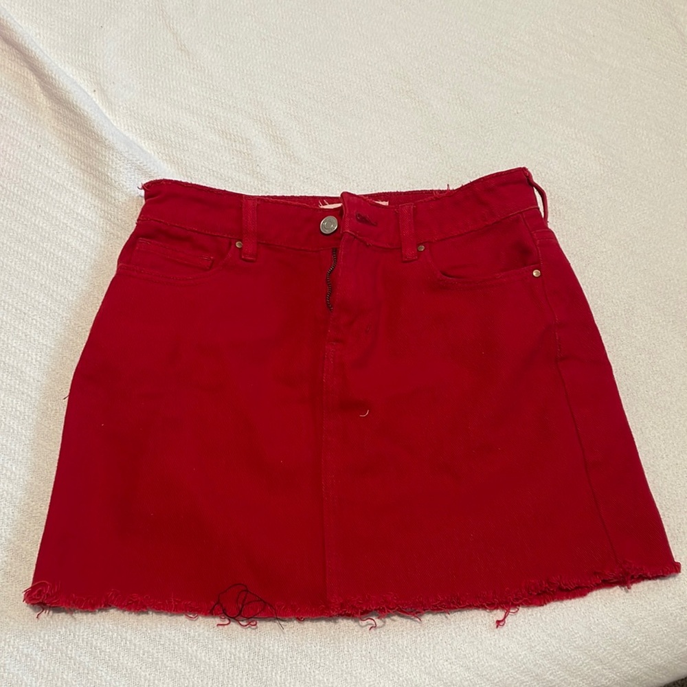 Red brandy Melville skirt